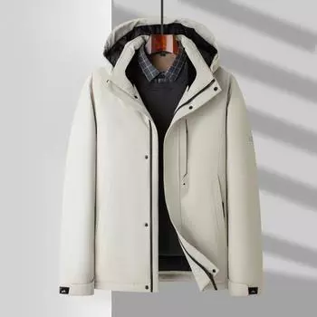 Осень и зима 90 Белый утиный пух Теплая повседневная куртка Утолщенный пух Молодежная холодная одежда 170