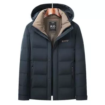 Осень и зима 90 г. Утепленная съемная шапка из утиного пуха для молодежи и среднего возраста с утолщенным графеновым пухом 170