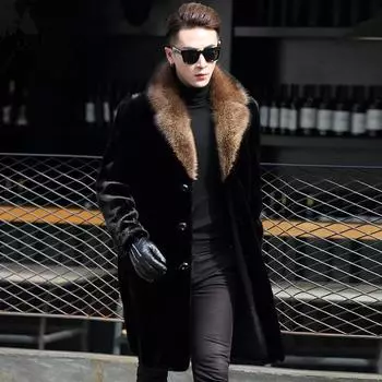 Осень и зима Большие размеры Мужская куртка с воротником-стойкой средней длины Свободная повседневная удобная кардиган теплая верхняя одежда L