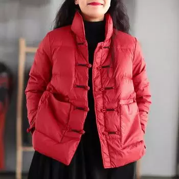 Осень и зима Большие размеры женская короткая легкая свободная куртка с капюшоном повседневное удобное этническое ветровое пальто с воротником L