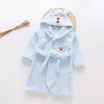 Осень и зима, Детская фланель, Пещера, Мультфильм, Халат с животными (леопард) Браун, 130 ярдов 100