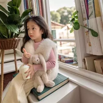 Осень и зима, детская меховая жилетка, зимняя одежда, новые жилеты из искусственного меха для мальчиков и девочек, пушистая куртка, чтобы согреться 80cm белый