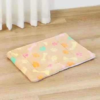 Осень и Зима Хлопковая Подстилка для Питомца Спальный Коврик Утолщенный Теплый Коврик для Питомца Коврик для Кошки Коврик для Собаки Одеяло Гнездо для Питомца Кровать Одеяло S49*32cm