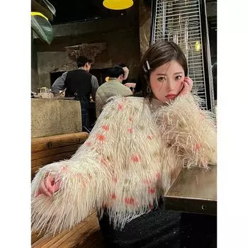 Осень и зима Интернет знаменитости экологически чистые шубы, женские зимние маленькие мужские, корейские универсальные, нишевые высококачественные шерстяные топы S