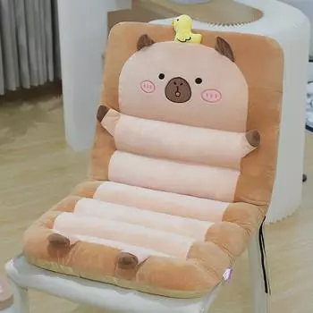 Осень и зима Капибара Подушка для стула Капибара Ленивая цельная диванная подушка Цельная подушка Офисная подушка total length 80 * 45 * 7cm (0.8kg)