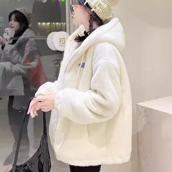 Осень и зима молодая новинка имитация меха кролика Рекс топ искусственный мех короткая хлопковая одежда женское пальто из овечьей шерсти S