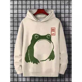 Осень и зима Мужская толстовка с капюшоном Animal Art в японском стиле Harajuku Fashion Casual Sports Hoodie Pattern Осень и зима S