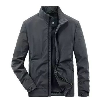 Осень и зима новая бархатная куртка мужская четырехсторонняя эластичная для среднего возраста спортивная куртка для активного отдыха дышащая верхняя одежда M