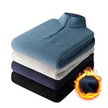 Осень и зима новая четырехцветная флисовая мужская куртка корейской версии модная флисовая куртка M темно-синий