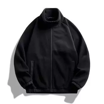 Осень и зима новая флисовая куртка из овечьего флиса утолщенный флисовый кардиган свитер флисовая двухсторонняя флисовая куртка для мужчин M