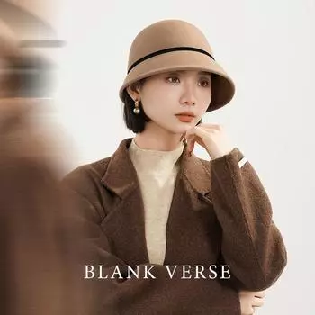 Осень и зима, новая французская шерстяная шляпа-ведро с бантом, женская, с небольшим ароматом, премиум-класса, универсальная шляпа-берет