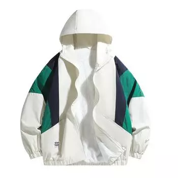 Осень и зима Новая мужская куртка в японском стиле Контрастная цветная куртка мужская модная куртка с капюшоном для пары Повседневная куртка для мужчин M