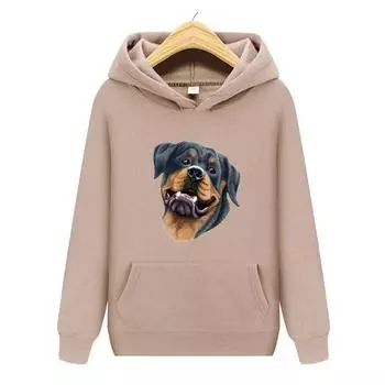 Осень и зима, новая персонализированная одежда с принтом собак и животных, мужская и женская толстовка с капюшоном, пуловер для любителей бега, спортивная толстовка S белый