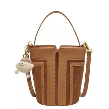 Осень и зима Новая винтажная сумка-ведро Нишевая дизайнерская сумка женская универсальная сумка через плечо для женщин