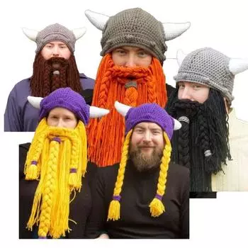 Осень и зима новейшая шляпа ведьмы на Хэллоуин вязаная крючком шапка с ушками кролика 57-59CM