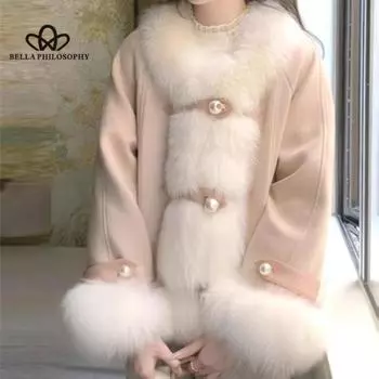 Осень и зима Новое меховое пальто One Fur Short Temperament повседневный стиль Высококачественное пальто Короткое пальто Искусственный мех пальто S