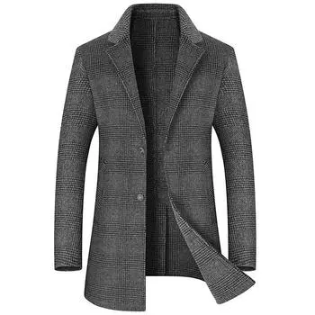 Осень и зима Новое пальто Мужской костюм воротник пальто M