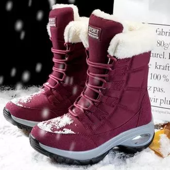 Осень и зима, новое туристическое агентство, большая спортивная женская обувь на открытом воздухе, зимние сапоги, хлопковая обувь 36 чёрный