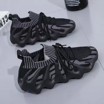 Осень и зима Новые кроссовки Octopus Sock женские дышащие сетчатые кроссовки с летающей тканой поверхностью Volcanic женские кроссовки для бега для женщин 36