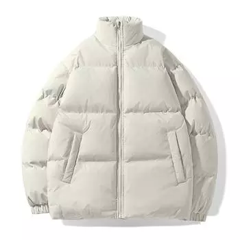 Осень и зима Новые модные брендовые пуховые хлопковые вещи Мужская зимняя свободная утолщенная ветрозащитная теплая хлопковая одежда Мужская одежда для хлеба Куртка M