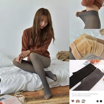 Осень и зима новые плотные нейлоновые леггинсы женские;s внешние колготки, проникающие через кожу