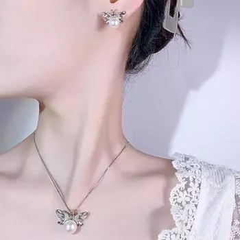 Осень и зима новые серьги-гвоздики в форме пчелы с цепочкой на ключицу модные дорожные темпераментные универсальные женские стильные