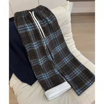 Осень и Зима Новые Свободные Драпированные Прямые Брюки Ретро Повседневные Широкие Брюки Вельветовые Брюки S