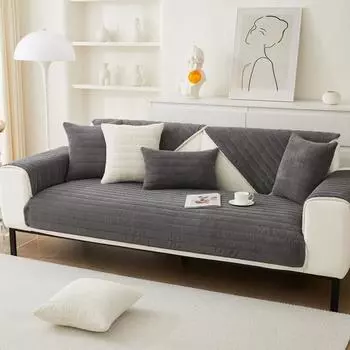 Осень и зима новый диванная подушка вельветовый чехол для дивана утолщенный противоскользящий чехол для диванной подушки современная простая подушка 70*70cm