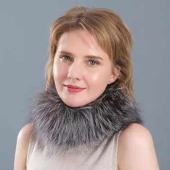 Осень и зима новый меховой чехол для шеи из лисы женская меховая шапка женская зимняя теплая защита для ушей повязка для волос из лисы шарф Below 60cm