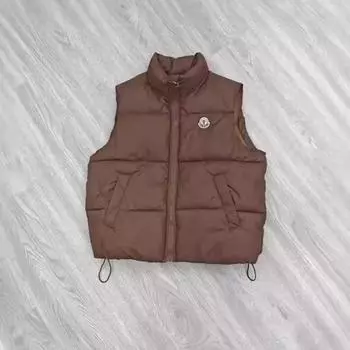 Осень и зима новый пуховый хлопковый жилет жилет из европейского и американского хлопка с буквами короткий хлопковый жилет M белый
