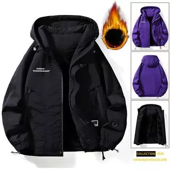 Осень и зима новый стиль бархатная утолщенная куртка мужская корейская версия однотонная мужская куртка с лацканами зеленая модная простая куртка M