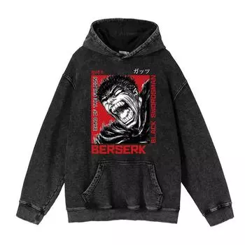 Осень и зима Новый Sunburst Washed Hooded Sweater High Street Hoodie Retro Retro M