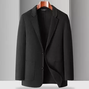 Осень и зима Новый утолщенный пуховый подкладочный шерстяной костюм шерстяная куртка 170