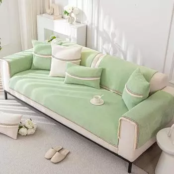 Осень и зима Новый вельветовый диван-подушка с кисточками Зимний теплый чехол для дивана Простой современный чехол Тканевая подушка для сиденья 70*70cm