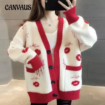 Осень и зима плюс размер женский свитер модный вязаный кардиган верхняя одежда однотонный кардиган One Size белый