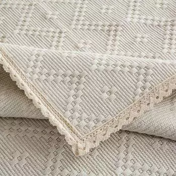 Осень и Зима Ткань Подлокотника Бежевый Современная Подушка для Дивана Quilted white lace 50*70cm can be used as armrest