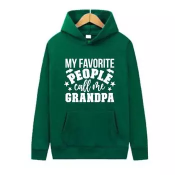 Осень и зима Толстовка с принтом «Мои любимые люди» для мужчин и женщин S чёрный