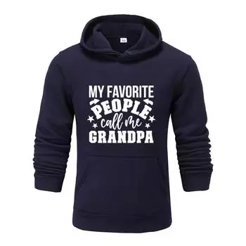 Осень и зима Толстовка с принтом «Мои любимые люди» для мужчин и женщин S