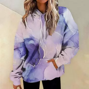 Свободный пуловер женский свитшот S