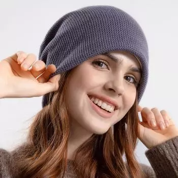 Осень и зима Утолщенная теплая вязаная шапочка для защиты ушей