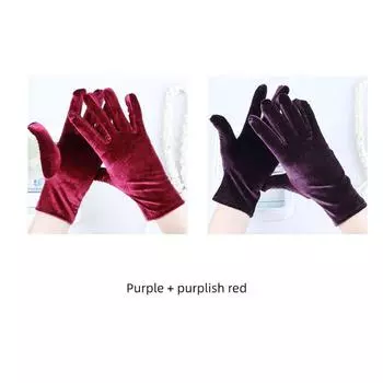 Осень и Зима Золотой Бархат Вождение Однослойный K-стиль Уличный Flat mouth [purplish + purple]]