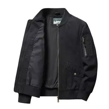 Осень Новая Летная Куртка Мужская Свободная Повседневная Куртка Инструментальная Мужская Молодежная Бейсбольная Куртка Верх M