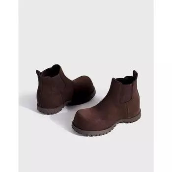 Осень новые мартинсы с внутренней высотой, ретро большая голова, матовая кожа, Ally повседневные женские короткие ботинки 35