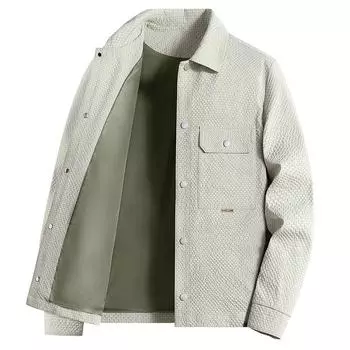 Осень Новый пиджак с лацканами для мужчин среднего возраста, для бизнеса, отдыха, для людей среднего возраста и молодежи M