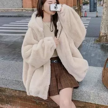 Осенью и зимой новое меховое пальто женское короткое модное популярное меховое интегрированное овечье хлопковое женское пальто L розовый