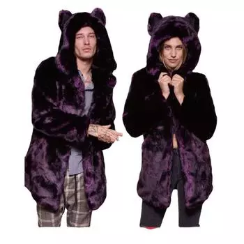 Осенью и зимой женское пальто из искусственного меха с длинными рукавами и плавающим черным поясом, теплое роскошное пальто из искусственного норкового волоса S