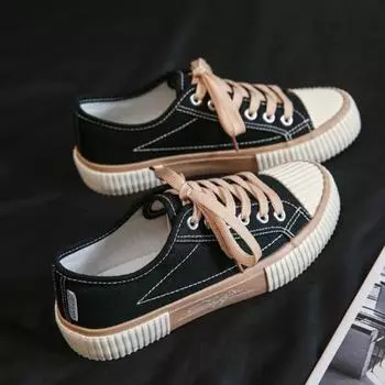 Осень-весна новые парусиновые туфли женские низкие модные туфли женские туфли студенческие туфли P360 35 бежевый