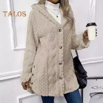 Осень-весна Женская куртка с капюшоном, свободная, однотонная, с длинными рукавами, однобортный кардиган с капюшоном, спортивная, повседневная, для поездок на работу, верхняя одежда M чёрный