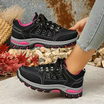Осень-весна женские кожаные походные кроссовки для походов женские горные кроссовки для походов походов походов походов походов тропы скалолазания 36 чёрный