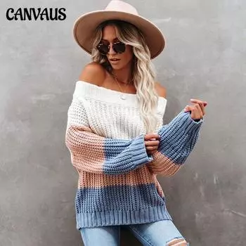 Осень-зима 2021, новый женский вязаный свитер с вышивкой, пуловер OL, свободный цветной свитер для женщин S белый